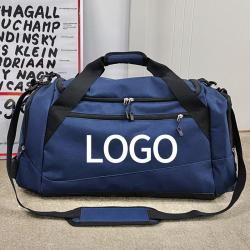 Customized Young Men Weekender Sneaker Gym Bag Wet Pocket Travel Sports Duffle Bag with Shoes Compartment