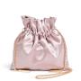 Custom Luxury Fashion Pink Wig Hair Packaging Bag Christmas Gift Jewelry Wedding Bags Satin Drawstring Bag