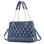 Custom Logo Pu Leather Messenger Bag Large Square Classic Female Handbag
