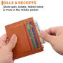 Custom logo Women Slim Leather Card Case Holder Small Wallet Cute Coin Purse With Zipper
