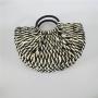 2019 Handmade Trendy Woven Purse Handbag Women Summer Beach Round Bag