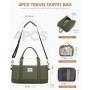 LOVEVOOK Fashion Design 4 in 1 Travelling Bag with Toiletry Pouch & Shoe Bag Custom Waterproof Overnight Large Travel Duffle Bag