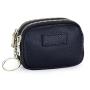 New arrival good quality portable key coin lipstick storage bag leather coin purse mini double-layer zippered coin bag for woman