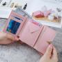 sac tendance 2024 carteras para mujer  Small Mini Short Slim Wallet Women Leather Wallet Purse Female Card Holders Money Wallet