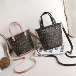 Pu leather bucket bag women messenger bags 2024 new Korean fashion trendy print shoulder crossbody bag for women