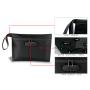 Coal Black Airtight Smell-Proof Bag with Combination Lock for Secure Storage of Accessories