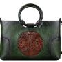 2024 Custom Luxury Emboss Flower PU Leather Bag For Women Ladies Vintage Handbag