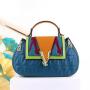 top products ladies shoulder bag contrast color hand bag ladi fashion designer handbag for women crossbody handbag factory 30 cm