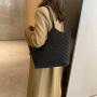 Leisure Lingge Solid Color High Capacity Bag 2023 Autumn New Women's Bag Single Shoulder Underarm Tote Bag