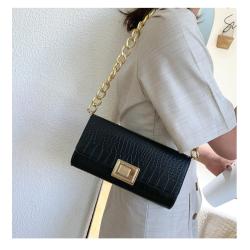 KBW570 Wholesale Ladies New Stone Pattern Stick Bag High Quality Fashion PU Chain Underarm Shoulder Women Bag