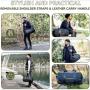 Smell Proof Carbon Lined Carrying Waterproof Duffel bag Zipper Scent Stash Duffel bag Resealable packaging Storage Travel