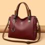 Luxury Designer Leather Hand Bags Big Capacity Tote for Women Vintage Top-handle Shoulder Bags Fashion Handbags Women Bags
