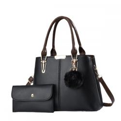2023 Luxury Large Capacity Ladies Tote Bags Trendy High Quality Leather Women's Handbags With Purse Hair Ball