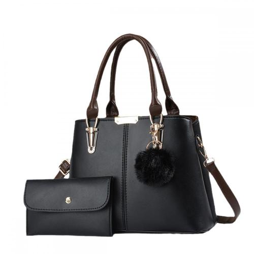 2023 Luxury Large Capacity Ladies Tote Bags Trendy High Quality Leather Women's Handbags With Purse Hair Ball