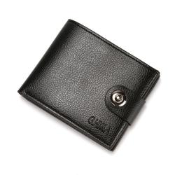 CUIKCA Hot Selling Man Wallet Leather  Litchi Pattern Coin Purse Purse ID Credit Card Holder Short  PU Leather Wallet For Men