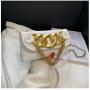 New 2023 Fashion Women's Bag Trend High Texture Crocodile Thick Chain Women's Waist Bag Pu Solid Color Single Shoulder Bag
