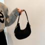 2024 New felt single shoulder underarm bags for women versatile embossed dumpling bag small handbag design ladies tote bag