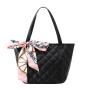 2024 Ladies Handbag Embroidered Scarf Shopping Bag Minimalist Korean Edition Large Capacity Shoulder Bag Fashion Style