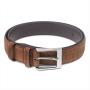 Classic Single Prong Buckle Vegan Belt Premium Causal Reversible Cork Leather Belt For Men