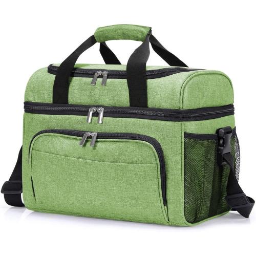 colorful polyester aluminum foil insulation isotherm plastic cooler tote  bag camping high quality food delivery cooler bag