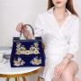 2024 Branded Hand Ladies Bag Latest Luxury Tote Bag For Women designer flowers handbag for handmade daily and dinner bag 28 cm