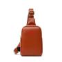 2024 Customized Logo Vegan Leather Chest Bag For Women Sling Messenger Purse