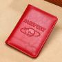 RFID Passport Bag Crazy Horse Leather Travel Wallet For Men Credit Card Cover Boarding Passes Notes Travel Passport Holder