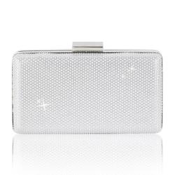HR472 Ladies Luxury Dinner Clutch Bag Vintage Simple Chain One Shoulder Banquet Bag Shiny Style Square Bridesmaid Handheld Bag