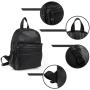 2024 new simple women's fashion bag back large capacity travel retro PU multi-pocket backpack