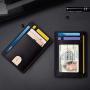 Mini genuine leather wallet fashion custom genuine leather or pu leather small money bag with RFID blocking