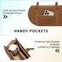 LOVEVOOK 2pcs/set Fashion Quilted 15.6 in Waterproof Work Bag Travel Business Shoulder Tote Bag Handbag  Laptop Bags for Women
