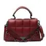 High Quality Sac A Main Femme PU Leather Handbags Flip Purse Metal Chains Crossbody Bag Embroidery Purses Handbag For Ladies