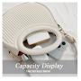 HR502 Women's Bag New Fashion Retro Personalized Ladies Handbag Trend Versatile One Shoulder Crossbody Irregular Moon Shape Bag