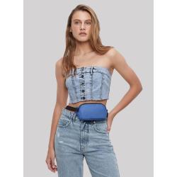 custom fashion sport travel fitness royal blue training waist pack fanny pack detachable strap crossbody nylon mini belt bag