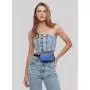 custom fashion sport travel fitness royal blue training waist pack fanny pack detachable strap crossbody nylon mini belt bag
