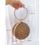 High quality Bridal Clutch Rhinestone Ball Shape Evening Bags Wedding Handbag Metal Evening Bags With Chains Decoration