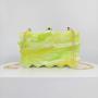 2024 latest yellow green square acrylic box evening bag clutch for women party purse Wedding Dinner handbags