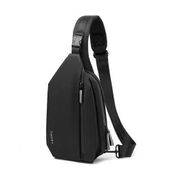 ZF279 Slanting Cross-body Bag Men Polyester Shoulder Chest Bag Simple Waterproof Wear-resistant Fashion Business Travel Bag