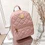 Bolsos-para-mujeres Cute Backpack Girl Wholesale New Preppy Zipper Backpack Pu Leather Pure Color Fashion Backpack Polyester OEM