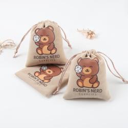 Custom Logo Velvet Drawstring Pouch  for  High End Necklace Jewellery Gift Packaging Drawstring Velvet Bag