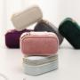 Custom Logo Jewelry Box Mini Ring Box Earrings Storage Popular High-end Velvet Small Travel Jewelry Box
