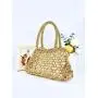 Fashionable and personalized beaded string woven hollow and versatile handbag carteras para mujer 	 sac a main