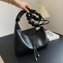 Solid Color Wrinkled Clouds Women Fashion Handbags  Cheap Women Bags Draw Rope Large Capacity Designer Women Bags
