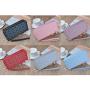 ZR810 Women's Wallet Long Handbag PU Double-layer Zipper Coins Wallet Purse Stylish Contrast Color Mobile Phone Bag Card Holder