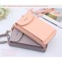 Fashion Women's Wallet Zipper & Hasp Small Change Coin Purse Female Pu Leather Shoulder Bag For Phone Card Wallet Big Capacity
