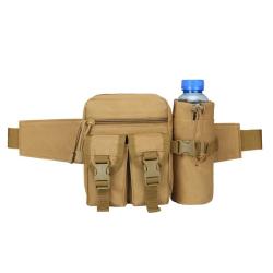 2024 Tactical Waist bag With Bottle Pouch  Outdoor Fanny Pack for Camping Traveling Hunting Bag with Phone Accessory pocket