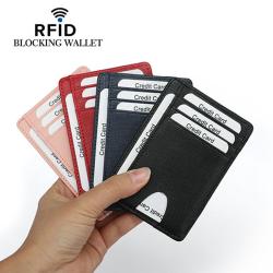 RFID Safe Men's Microfiber Leather Wallets Anti-Theft Short Wallet Credit Card Purse Holder Cash Clip Slim Wallets For man