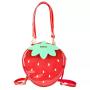 Custom Design Girls Anime Strawberry Clear PVC Plastic Window Shaped Ita Crossbody Bag Ita Hand Bag