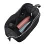 High Capacity Leather Makeup Travel Case Brush Organizer Bag Leather Travel Toiletry Cosmetic Bag