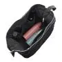 High Capacity Leather Makeup Travel Case Brush Organizer Bag Leather Travel Toiletry Cosmetic Bag